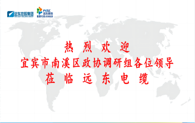 南溪區(qū)政協(xié)黨組書記、主席余水情率隊蒞臨遠東電纜宜賓參觀調研